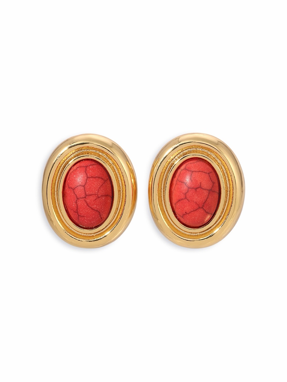 Like New Heaven Mayhem Prize Earrings in Red/Coral